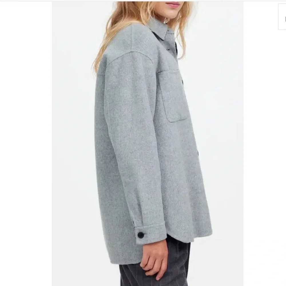 MADEWELL NEW Wool Blend double face long shirt, jacket